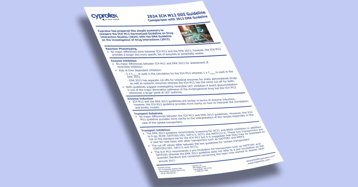 Comparison of ICH M12 with Japanese PMDA DDI Guideline - Evotec