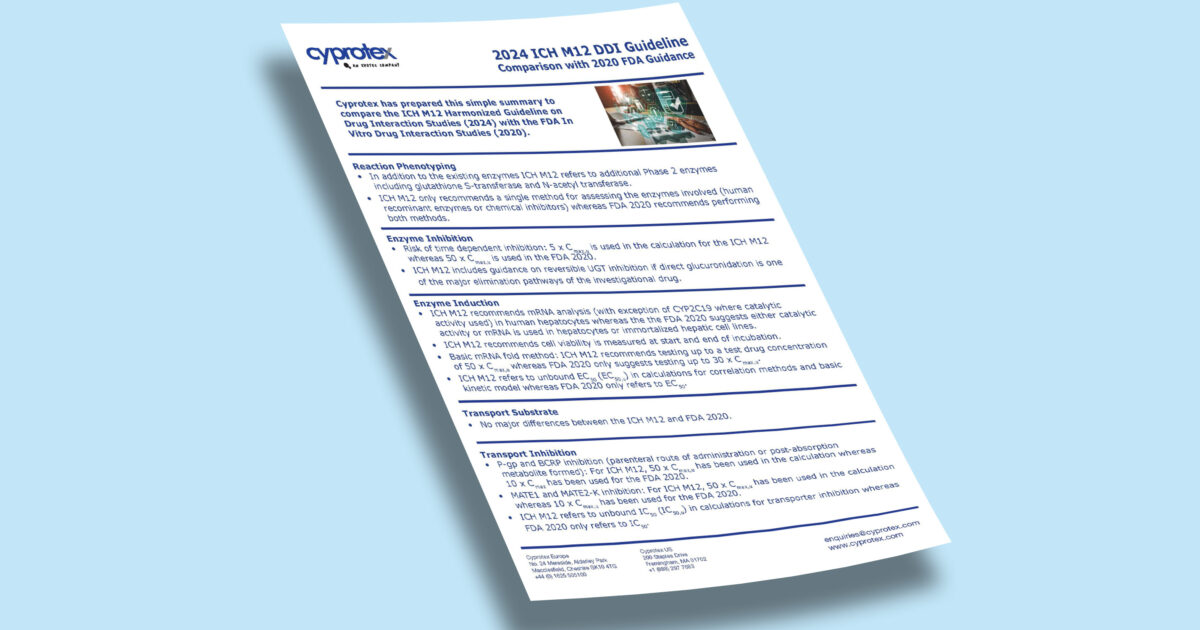 2024 ICH M12 Guideline Comparison with 2020 FDA Guidance - Evotec
