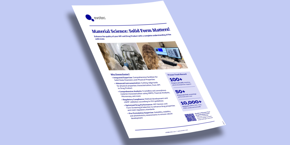 Material Science: Solid Form Matters! - Evotec